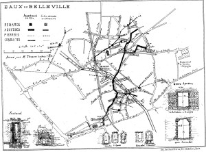 Plan des eaux de Belleville